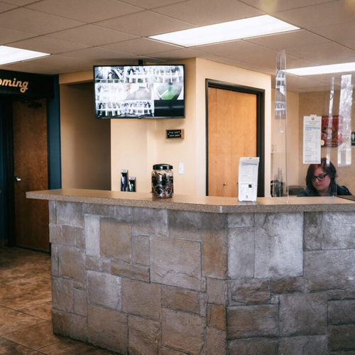 Reception area
